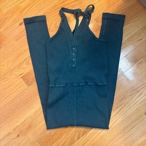 Free People FP Movement Happiness Runs Henley Onesie Jumpsuit One Piece M/L